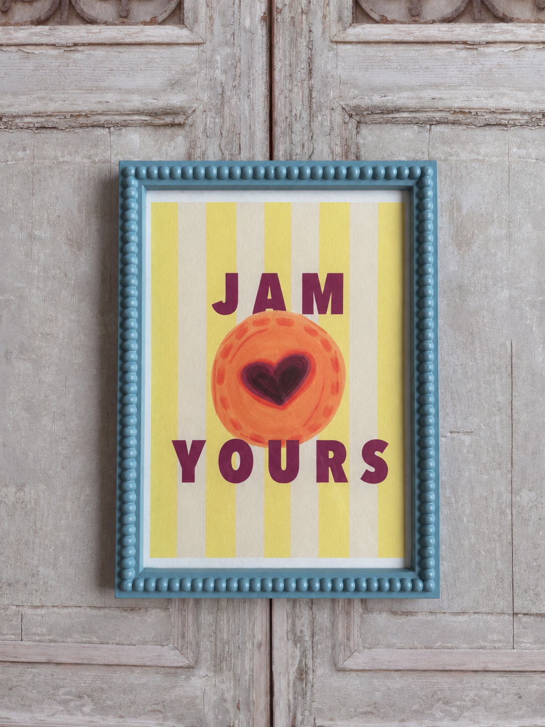 Jam Yours Butter Yellow Stripe Print