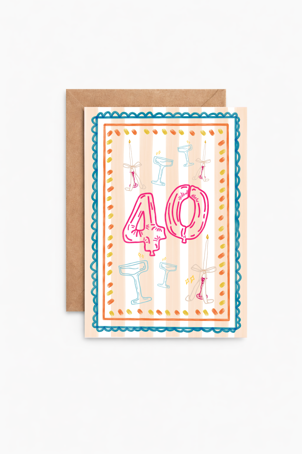 Milestone 40 Greeting Card