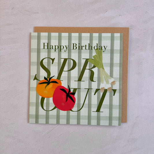 Sproutin’ Birthday Greeting Card