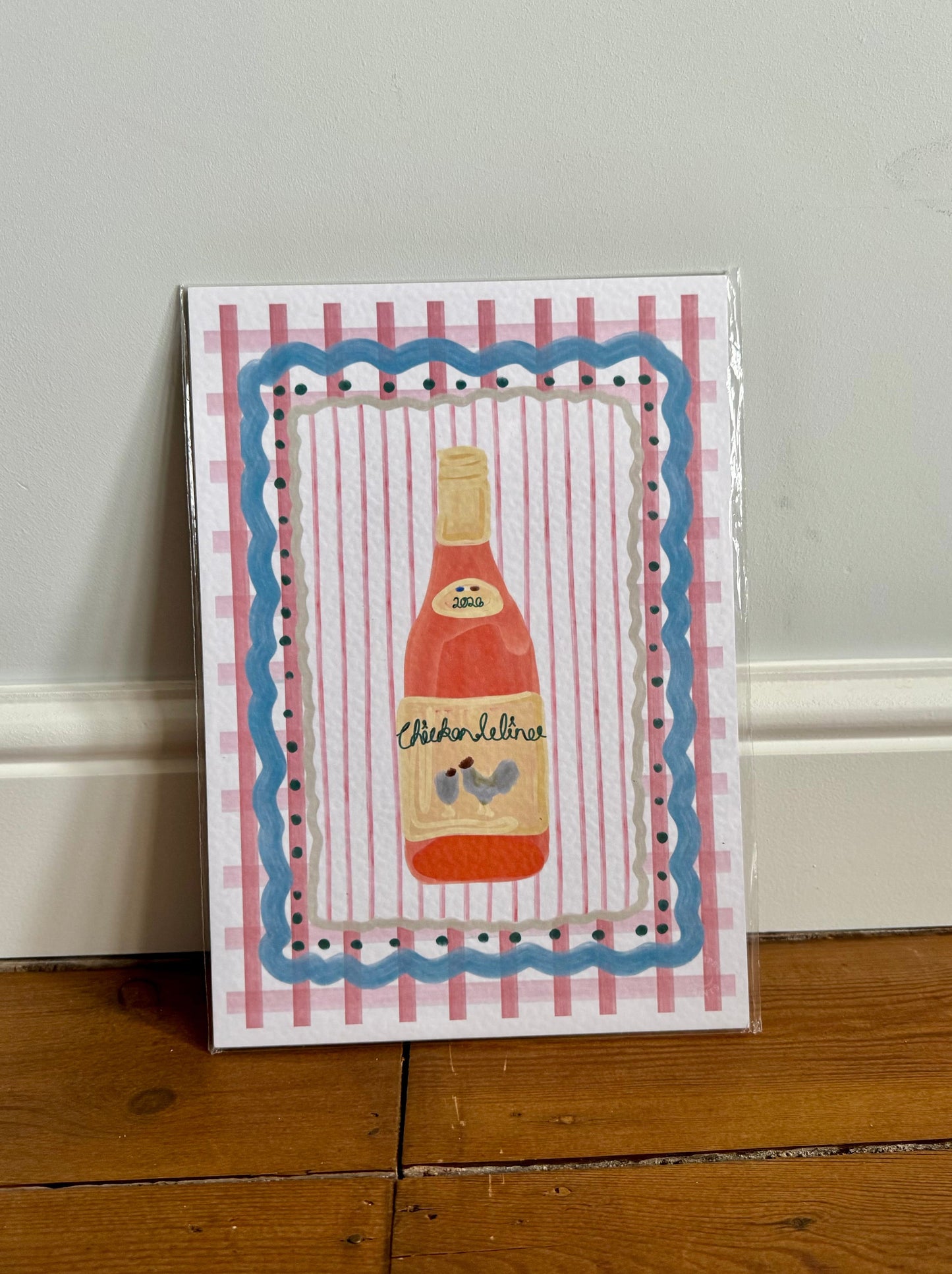 Chicken Wine Print