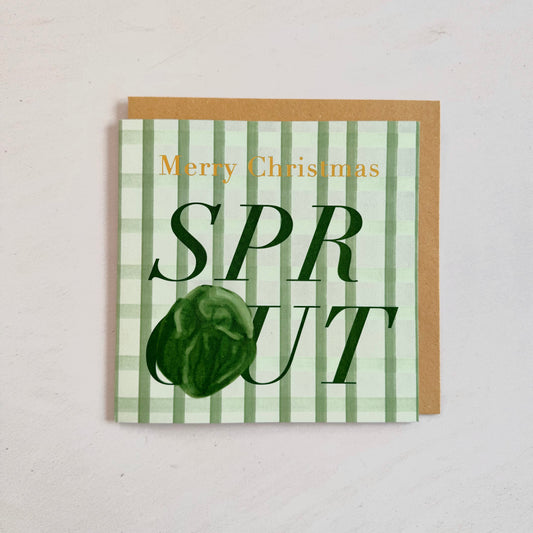 Festive Sprout Christmas Card