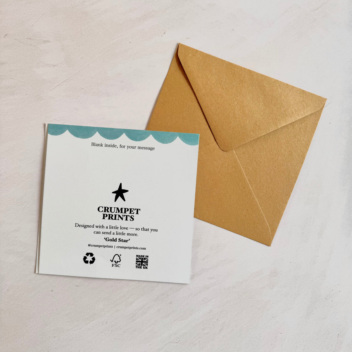 Gold Star Greeting Card
