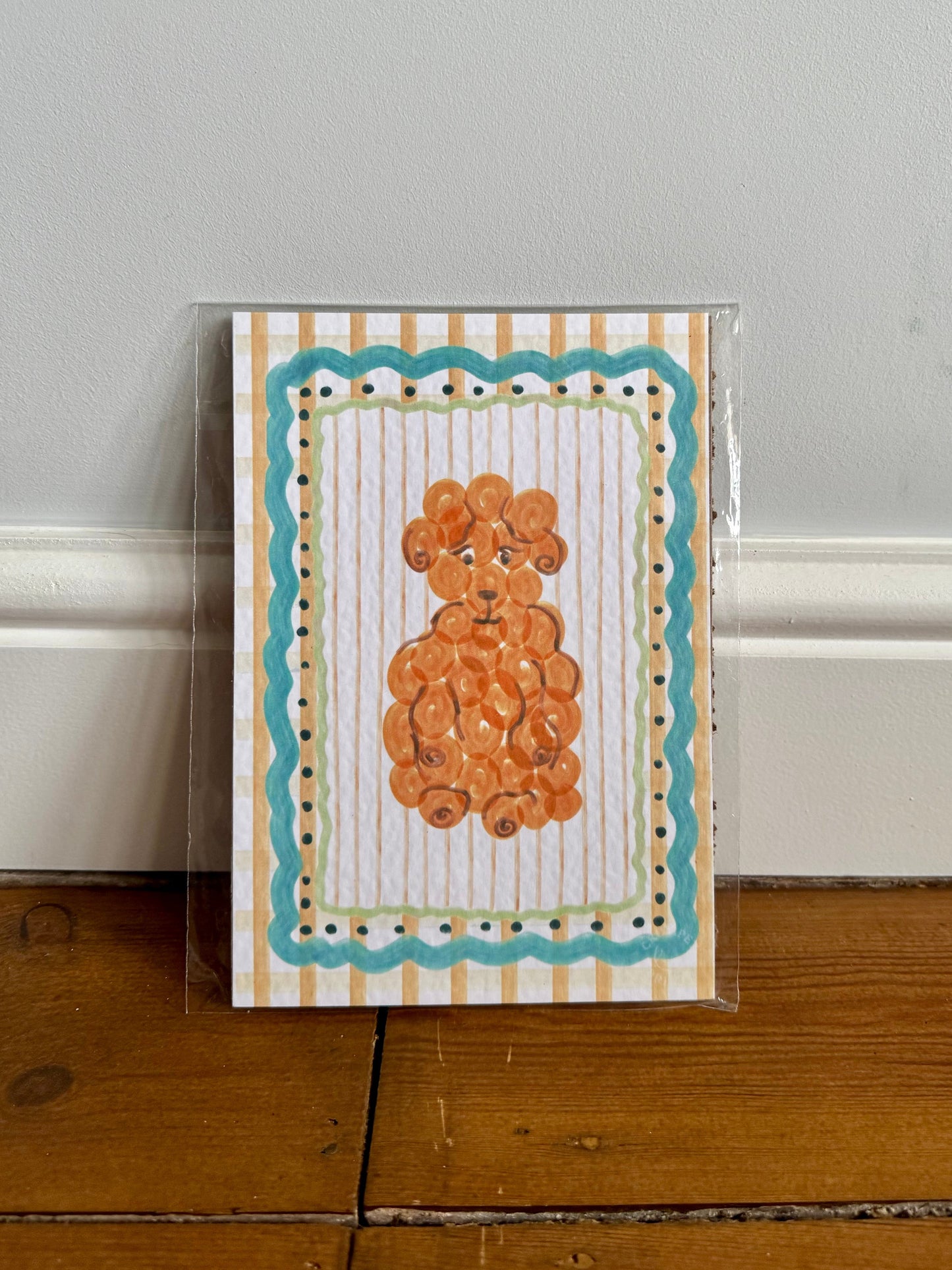 Gingham Doodle Print