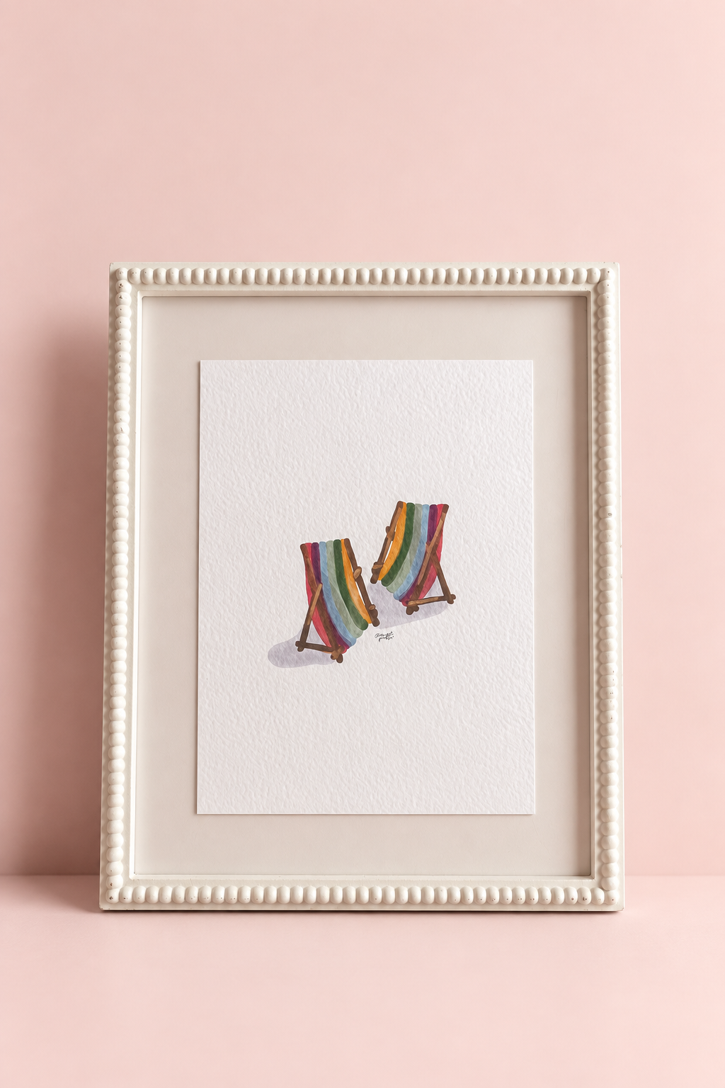Duo of Deckchairs Print