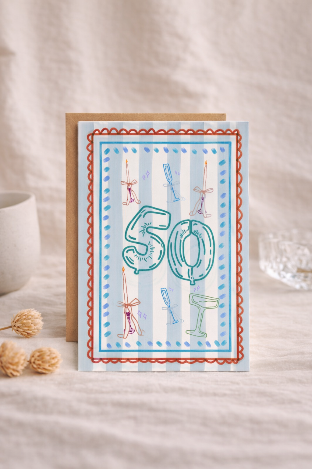 Milestone 50 Greeting Card