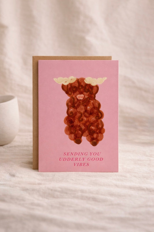 Udderly Good Vibes Greeting Card