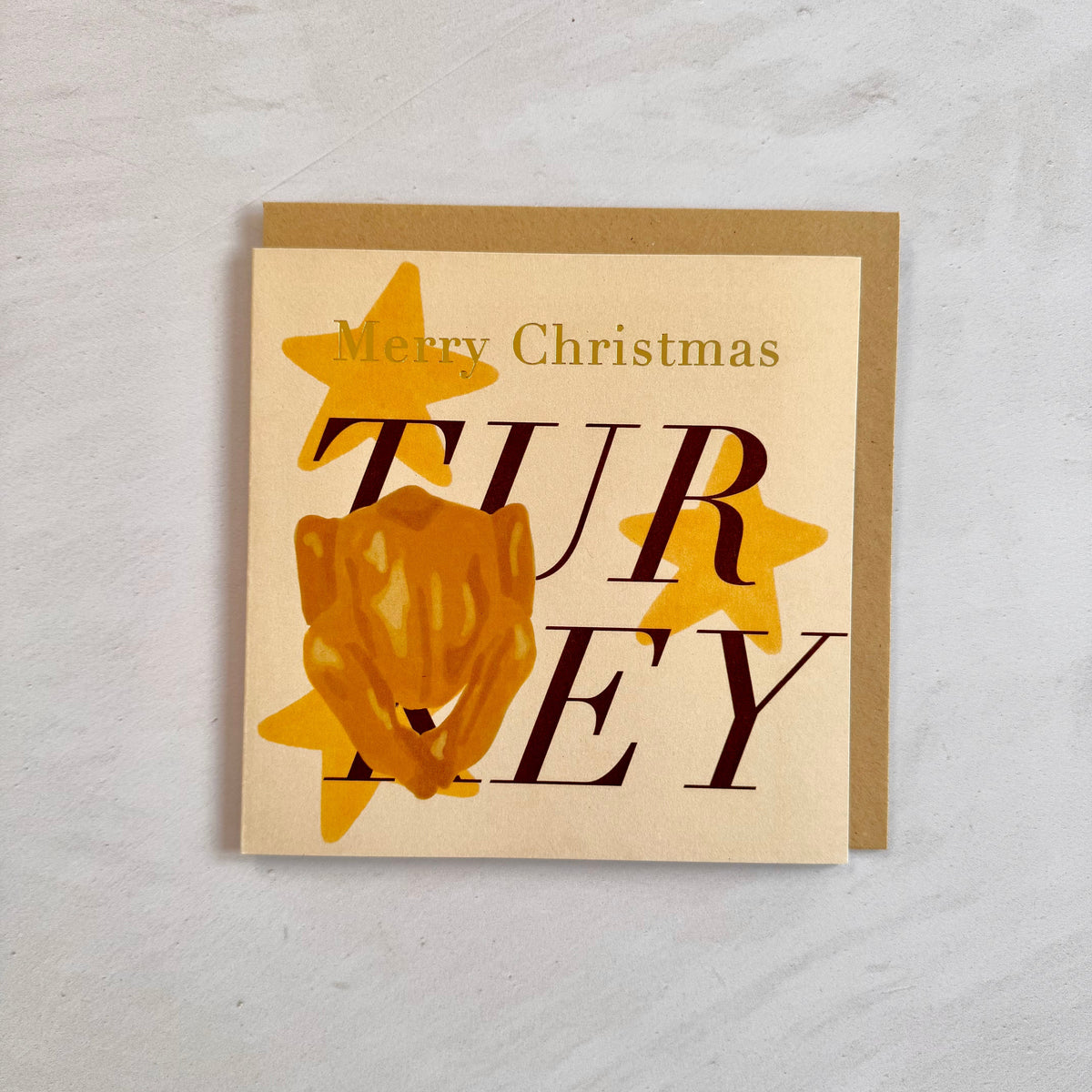 Festive Turkey Christmas Card