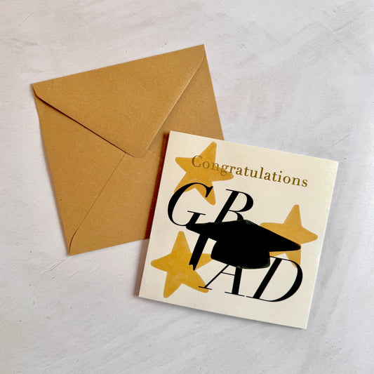 Starry Grad - Graduation - Greeting Card