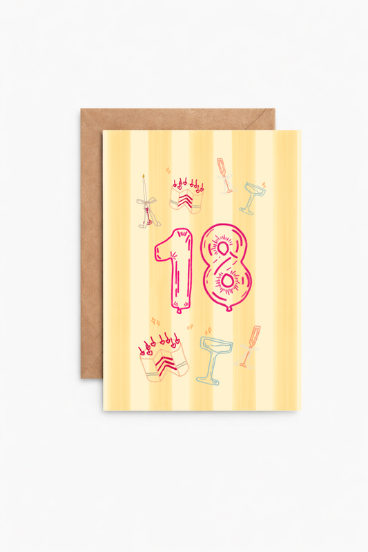 Glow Up (18th Birthday) Greeting Card