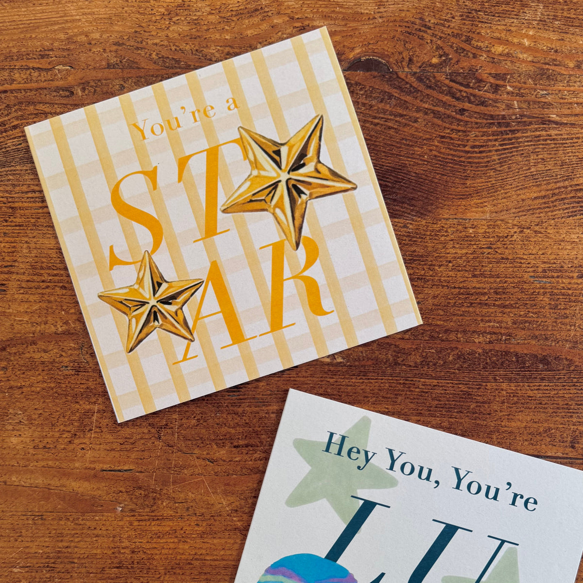 Gold Star Greeting Card