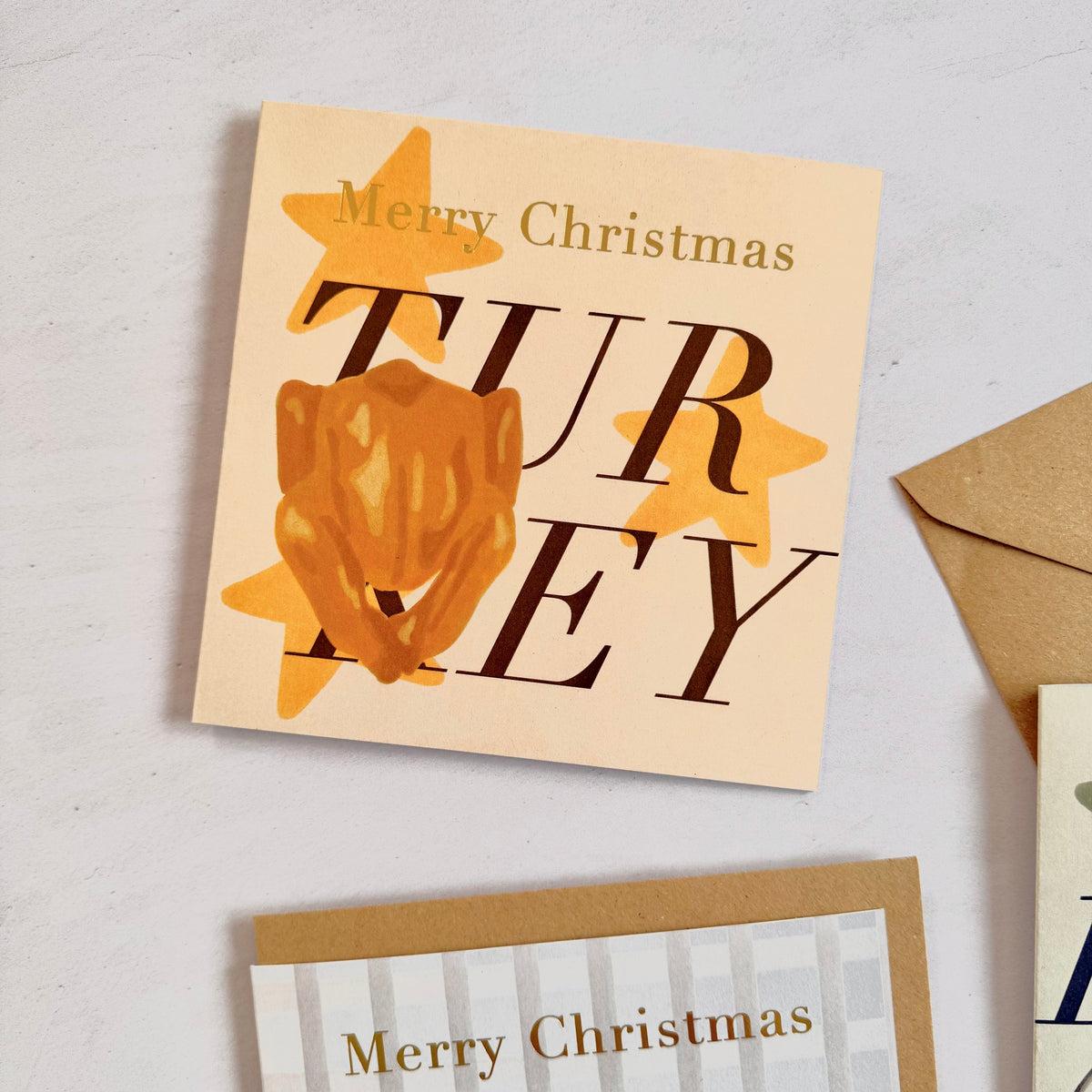 Festive Turkey Christmas Card