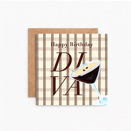 Espresso Martini Birthday Card