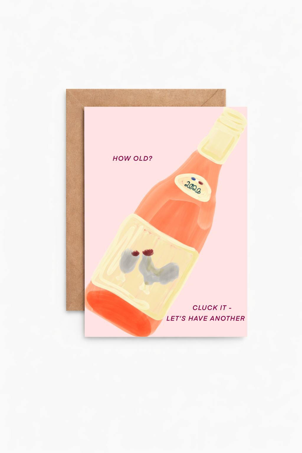 Chicken Wine Greeting Card