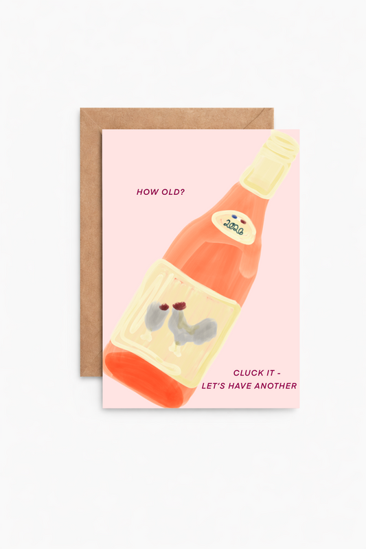 Chicken Wine Greeting Card