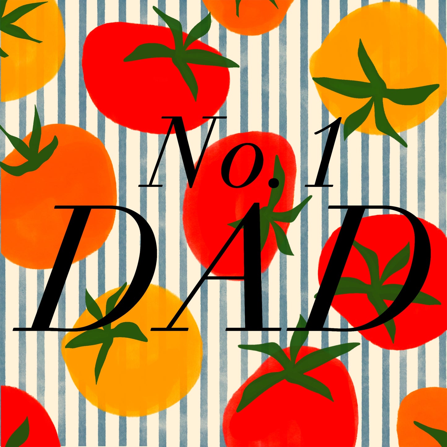 No.1 Dad Tomato Card
