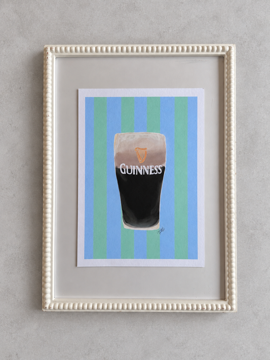 Stout with Blue and Green Stripe Print