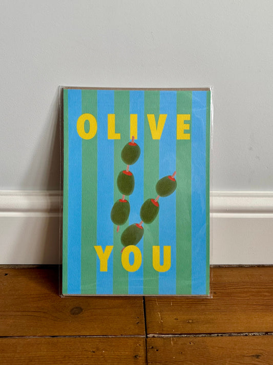 Olive You Print