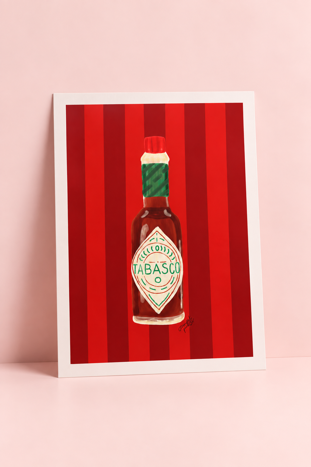 Sauce with Burgundy and Red Stripe Print