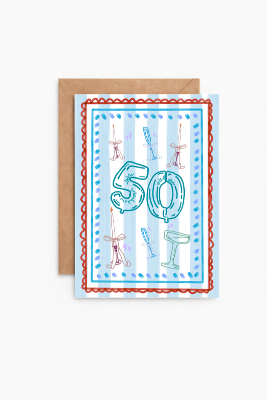 Milestone 50 Greeting Card