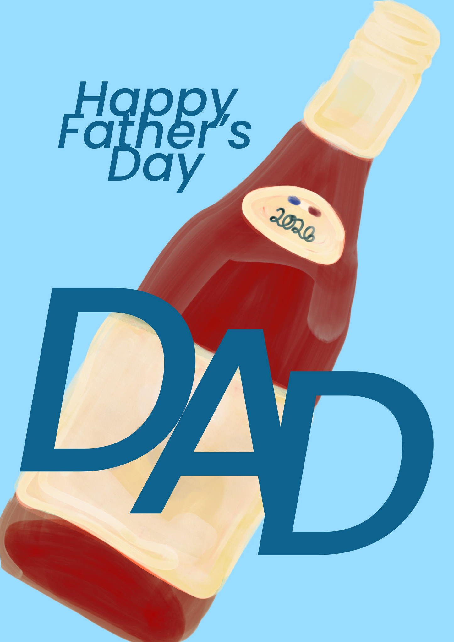 Drink Wine Dad Card