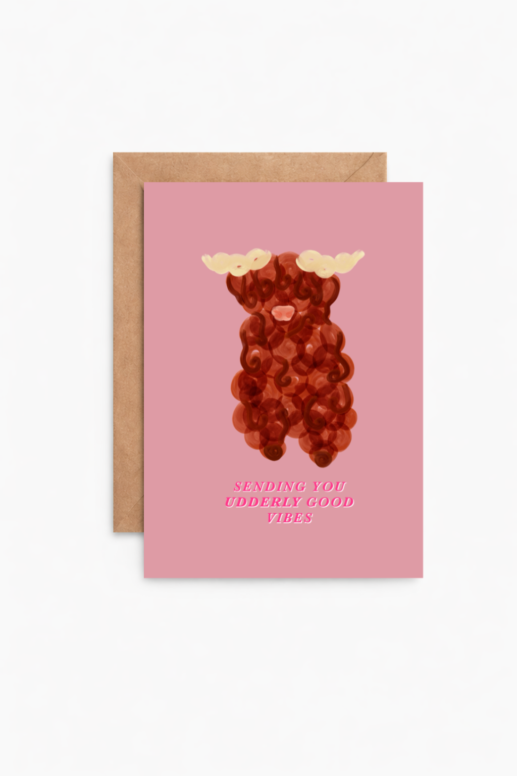 Udderly Good Vibes Greeting Card