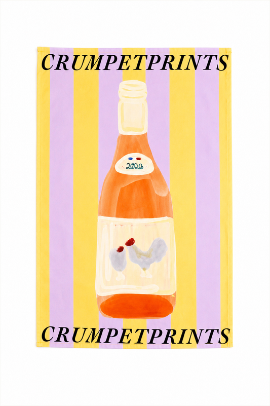 Chicken Wine Cotton Tea Towel