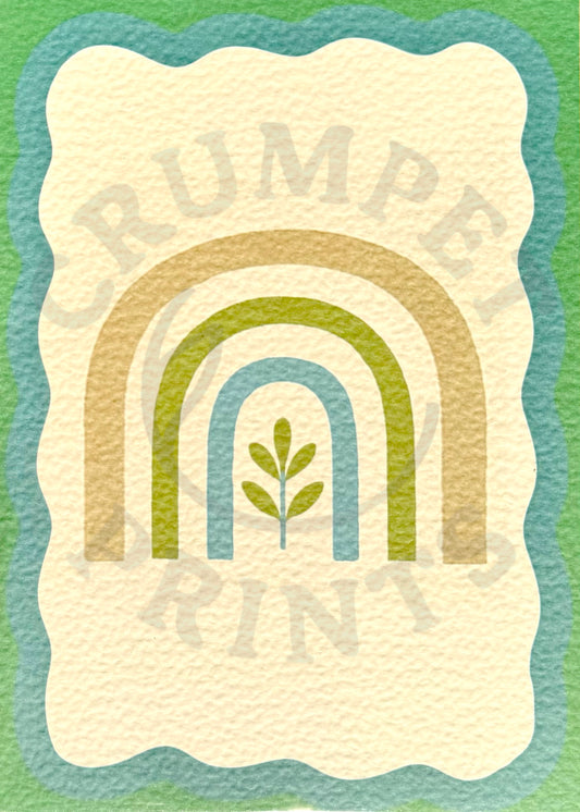 Stockholm Rainbow Art Print