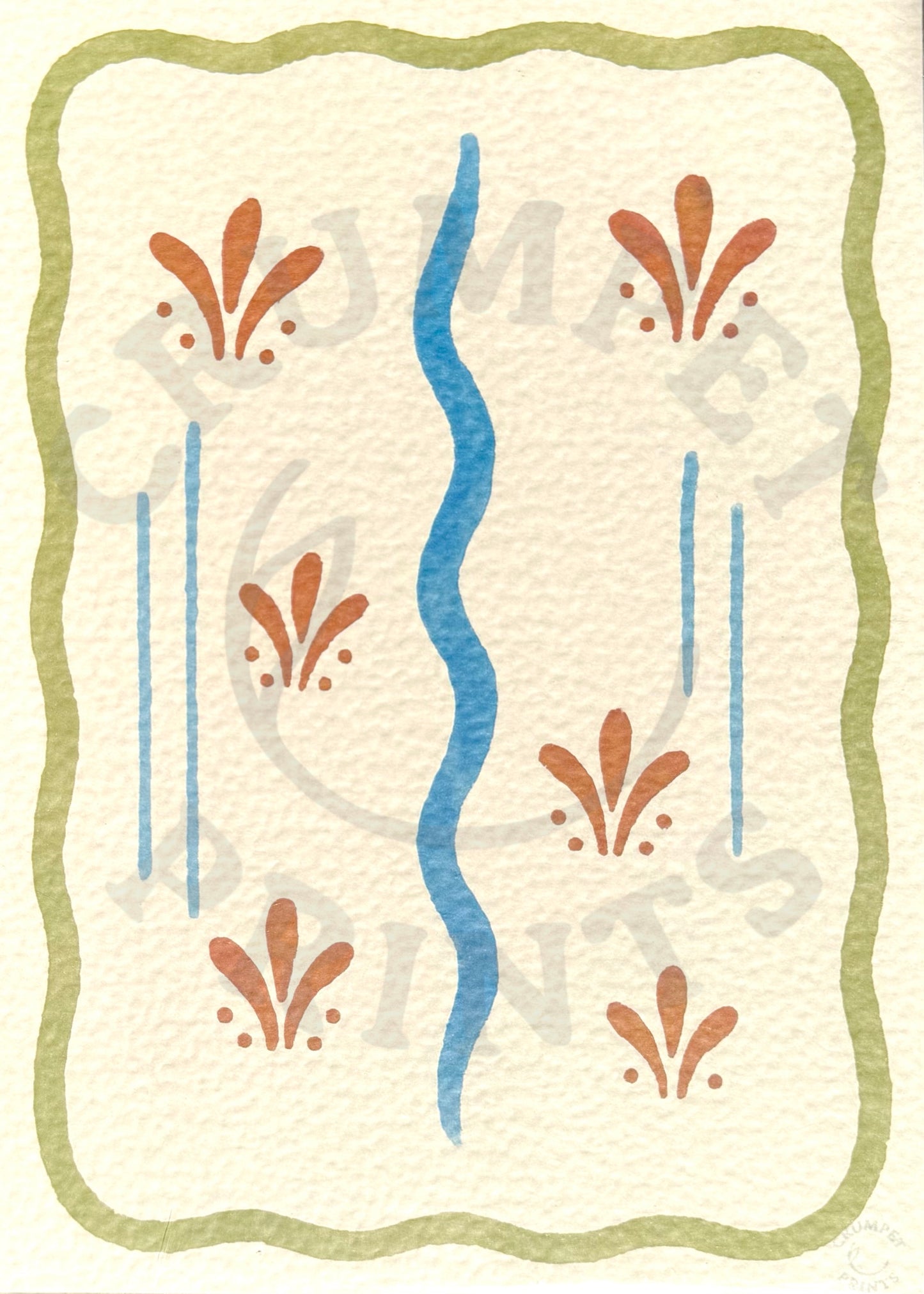 Scandi Floral Art Print