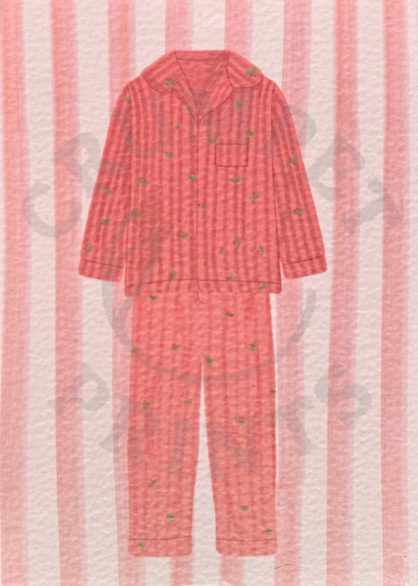 Madeline Pyjamas Art Print