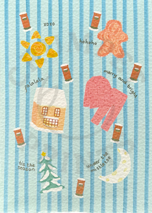 Festive Essentials Art Print