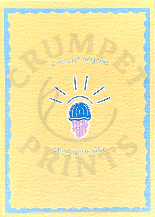 Drifting Mantra Art Print — Jellyfish