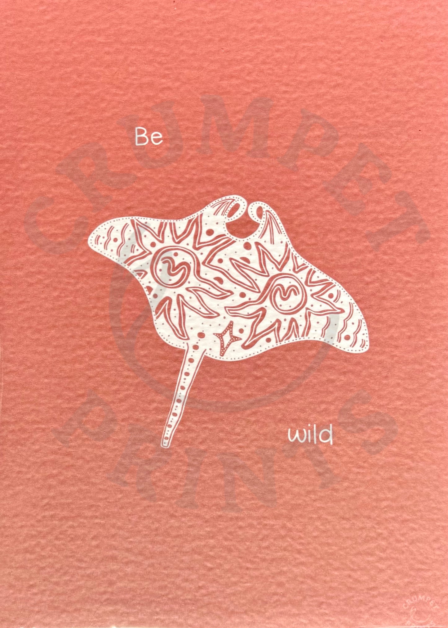 Be Wild Art Print — Manta Ray