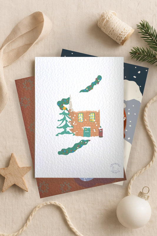 Christmas Cottage Card