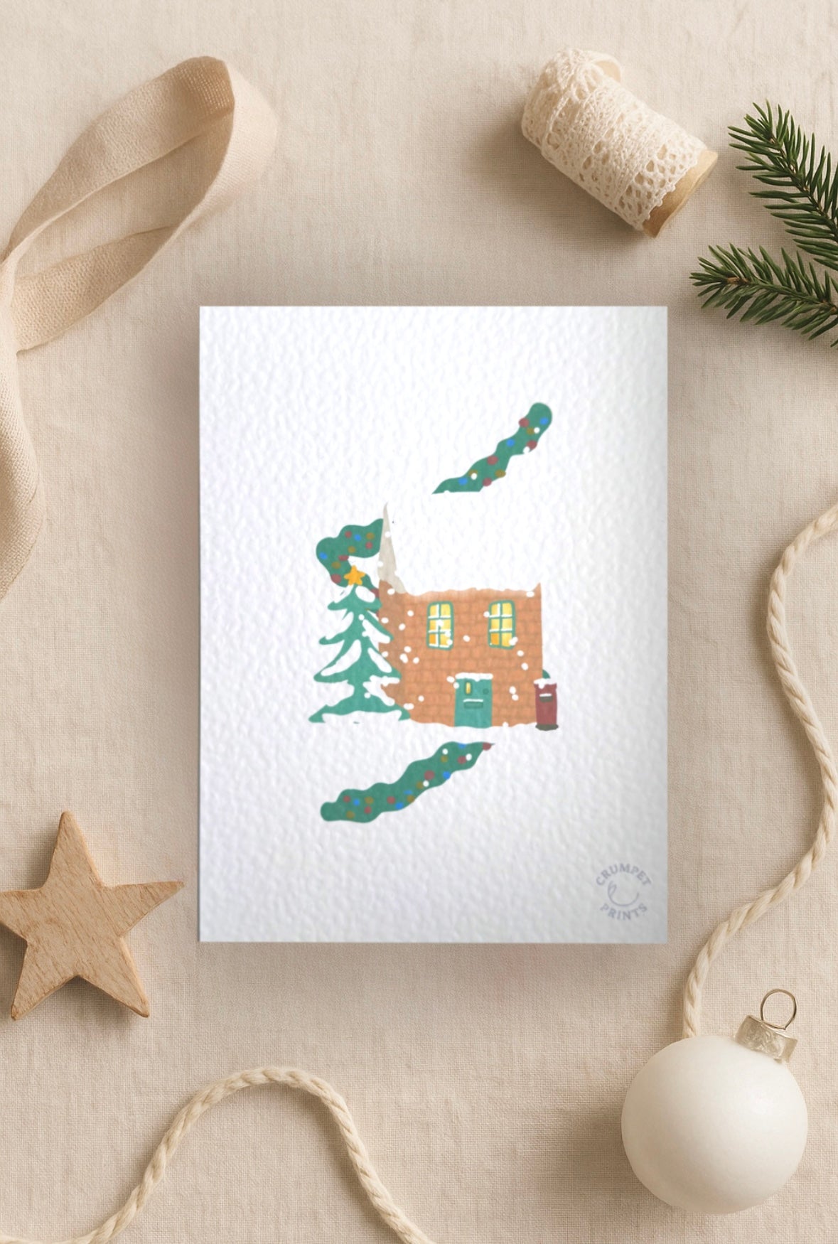 Christmas Cottage Card