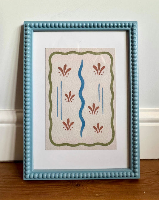 Scandi Floral Art Print